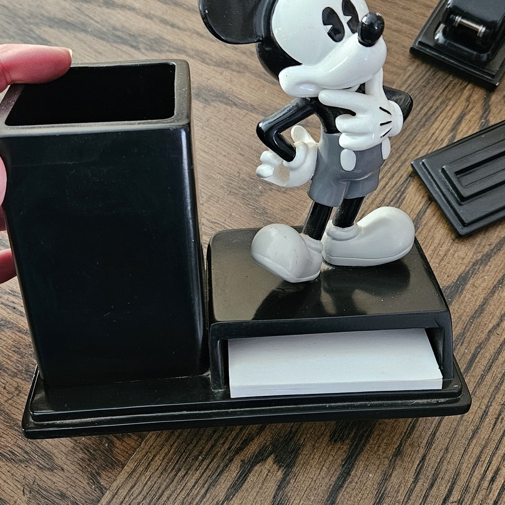 Disney Mickey Mouse Black and White Home Office Set - Picture 4 of 8